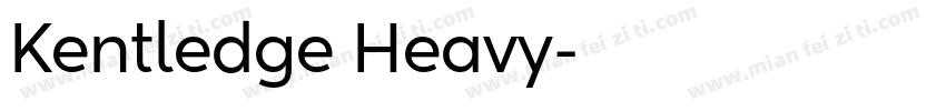 Kentledge Heavy字体转换
